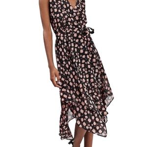 Topshop floral wrap dress
